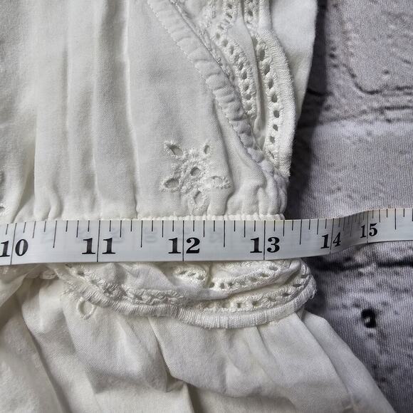 Justice 100% Cotton Eyelet Ruffle Accent Maxi Dress Size 14 - Picture 10 of 12